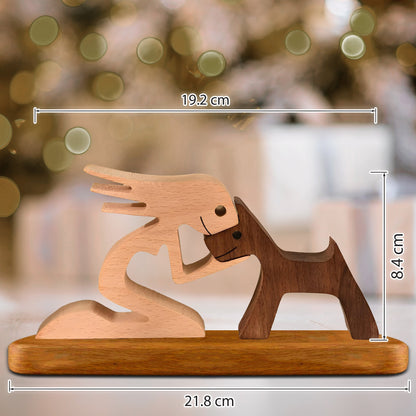 Heartfelt Wooden Pet Puzzle – Cherish Your Furry Family Members