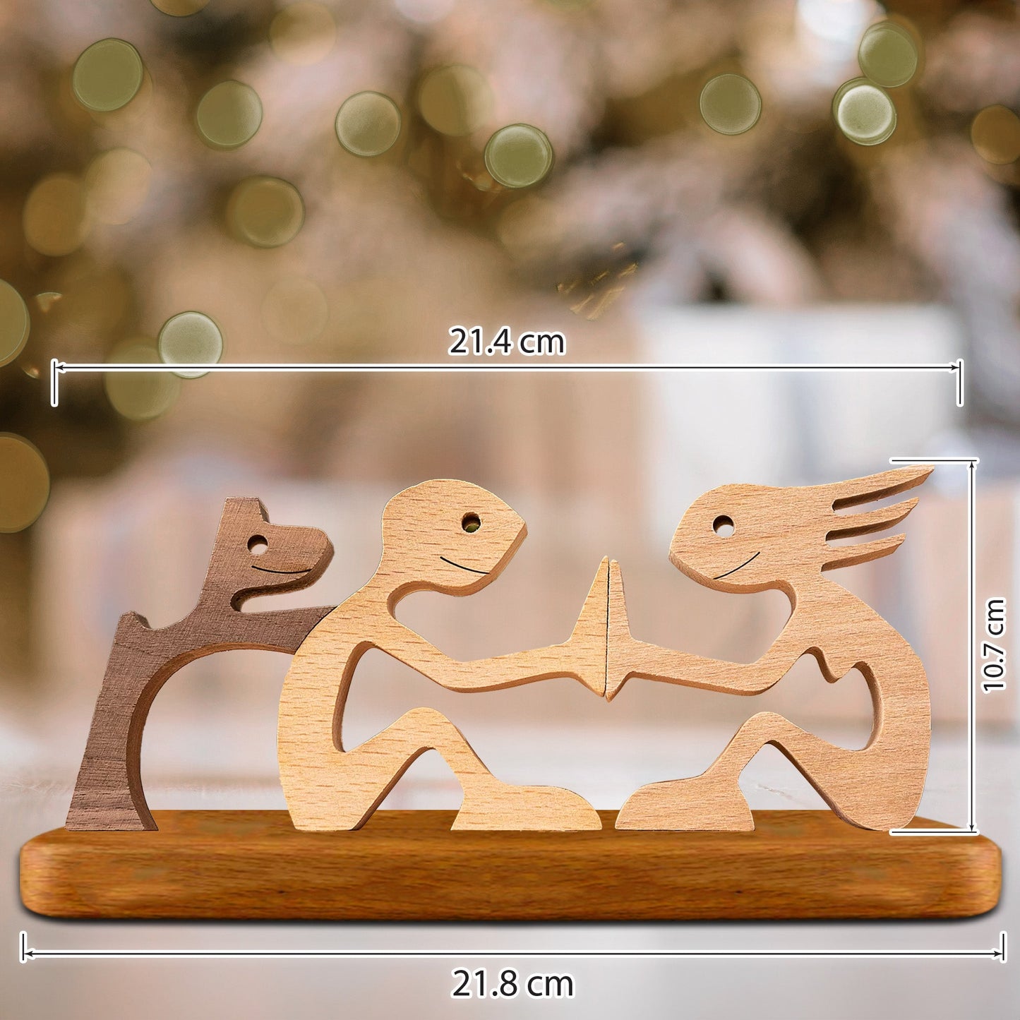 Heartfelt Wooden Pet Puzzle – Cherish Your Furry Family Members